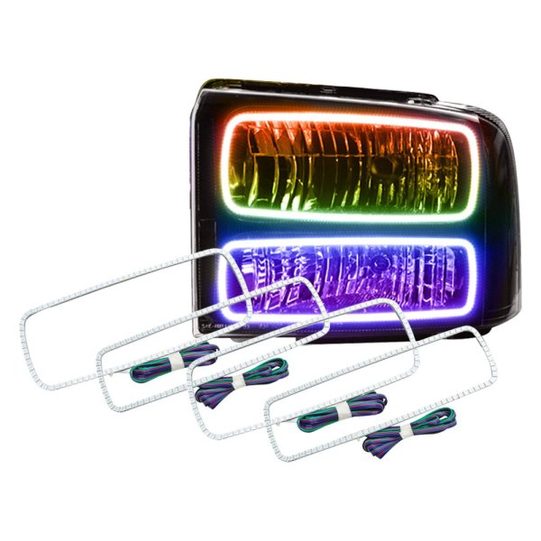 Oracle Lighting® - SMD ColorSHIFT BC1 Dual Halo kit for Headlights