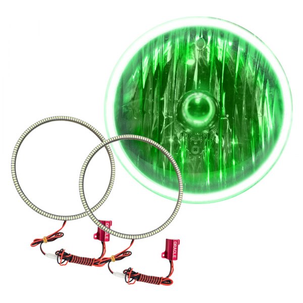 Oracle Lighting® - SMD Waterproof Green Halo Kit for Headlights
