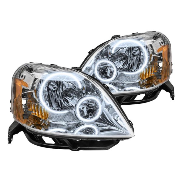 Oracle Lighting® - Chrome Crystal Headlights with White SMD LED Halos Preinstalled, Ford Five Hundred