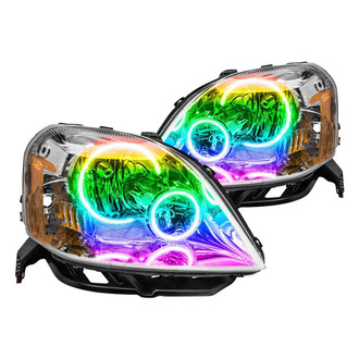 Oracle Lighting® - Chrome Crystal Headlights with ColorSHIFT 2.0 SMD LED Halos Preinstalled