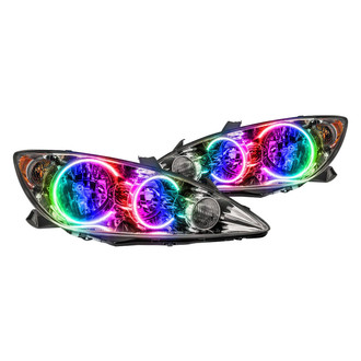 Oracle Lighting® - Chrome Crystal Headlights with ColorSHIFT 2.0 SMD LED Halos Preinstalled