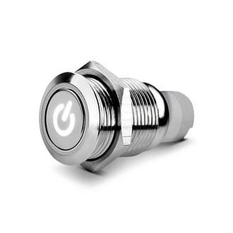 Oracle Lighting® - Flush Mount Power Symbol White LED Switch
