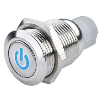 Oracle Lighting® - Flush Mount Power Symbol Blue LED Switch