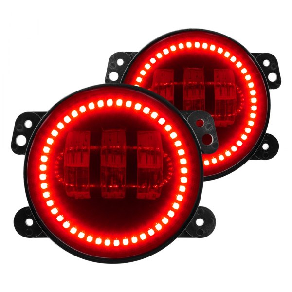 Oracle Lighting® - Projector LED Fog Lights with Red SMD LED Halos Pre-installed