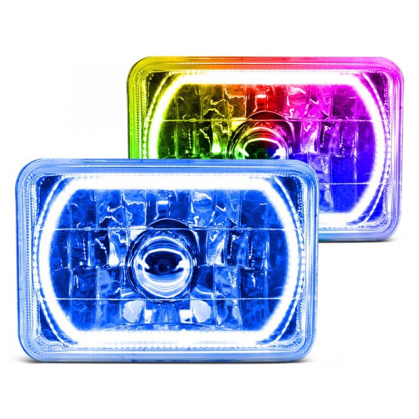 Rectangular Color Halo Headlight