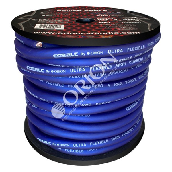 Orion® - 4 AWG Single 100' Blue Stranded GPT Primary Wire