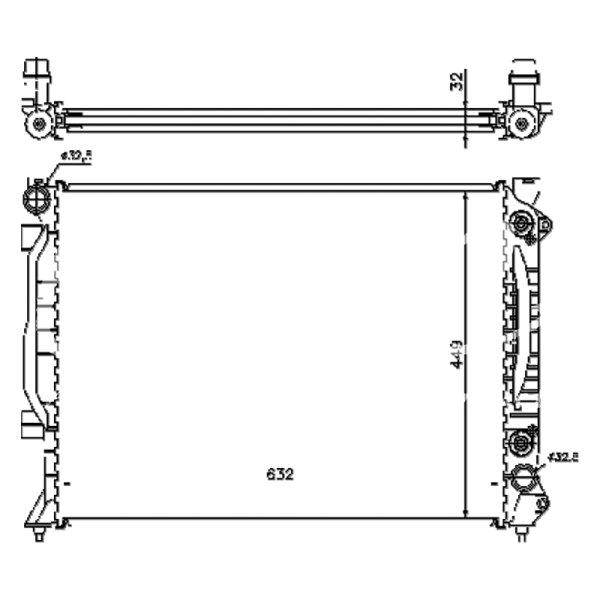 OSC Heat Transfer Products® - Engine Coolant Radiator