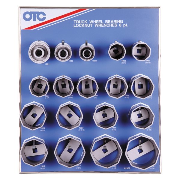 OTC® - 18-piece 8-Point Wheel Bearing Locknut Socket Set