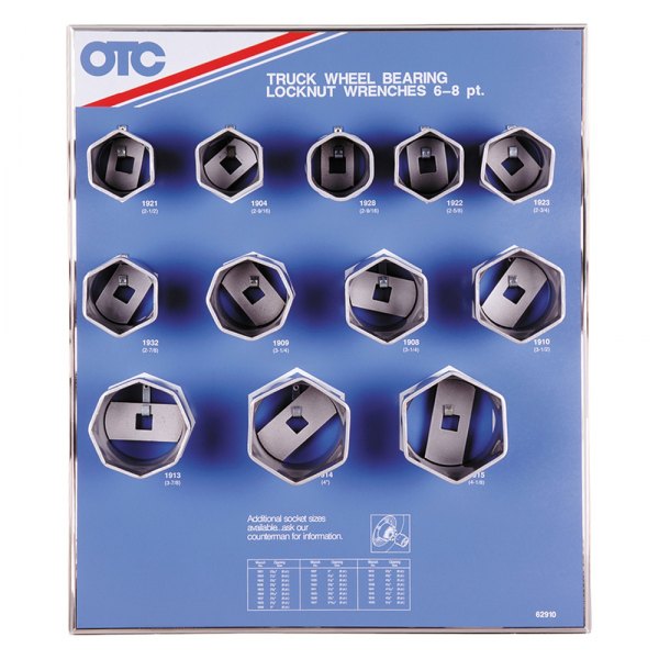 OTC® - 12-piece 6 and 8-Point Wheel Bearing Locknut Socket Set