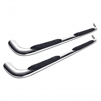 For Ford F-150 15-19 Tuff-Bar 3/" Cab Length Black Round Bent Tube Step Bars