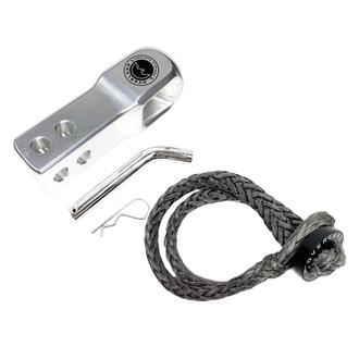 Overland® - 5/8" Combo Pack Soft Shackle with Collar 44,500 lb and Aluminum Receiver Mount