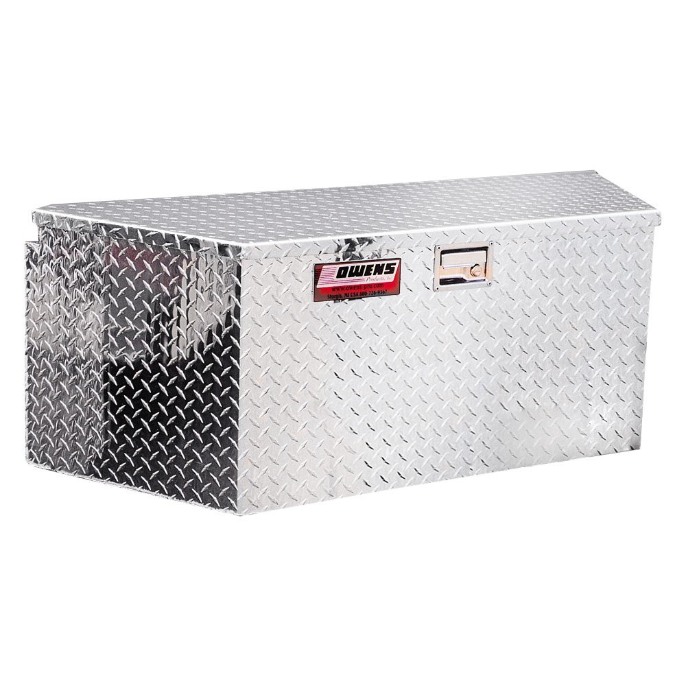 TRAILER TONGUE BOX Portable Latch Aluminum Towing Truck Toolbox Tool Storage New 