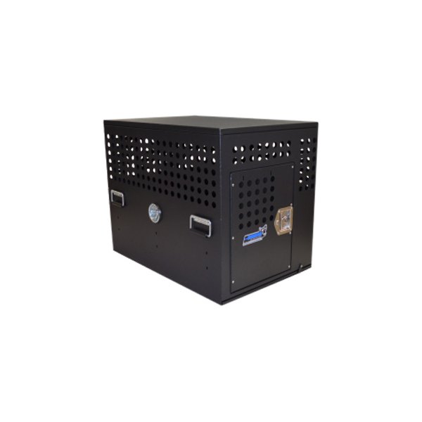  Owens® - Professional K9 Series Black Tactical Crate Dog Box, Door on End