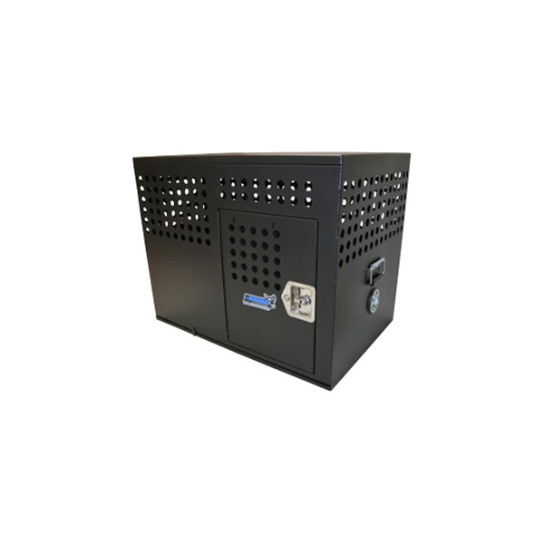  Owens® - Professional K9 Series Black Tactical Crate Dog Box, Door on Side