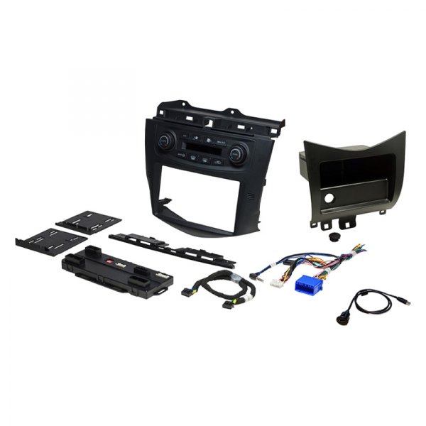 PAC® - Double DIN Black Replacement Stereo Dash Multi Kit with Integrated Climate Controls