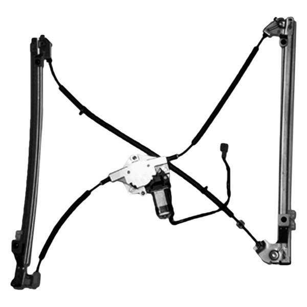 Pacific Best® - Front Passenger Side Power Window Regulator and Motor Assembly