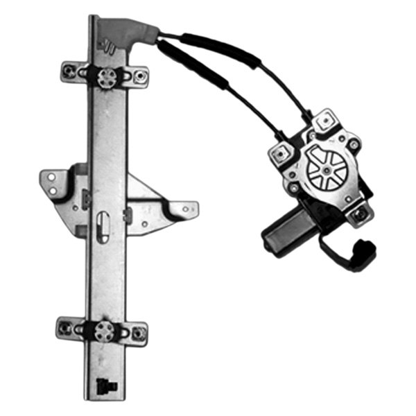 Pacific Best® - Rear Driver Side Power Window Regulator and Motor Assembly