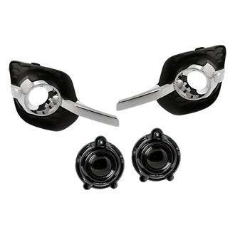 Pacific Best® - 4-Piece (Driver and Passenger Side Fog Light, Front Inner and Outer Fog Light Bezel) (Standard Line)