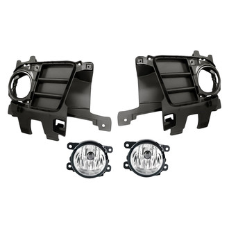Pacific Best® - 4-Piece (Driver and Passenger Side Fog Light, Front Inner and Outer Fog Light Bezel) (Standard Line)