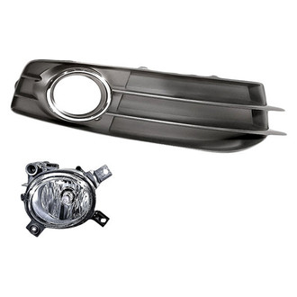 Pacific Best® - 2-Piece (Passenger Side Fog Light, Front Passenger Side Fog Light Bezel) (Standard Line)