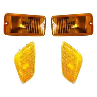 Pacific Best® - 4-Piece Kit (Driver and Passenger Side Marker Lights, Driver and Passenger Side Turn Signal/Parking Lights) (Standard Line)