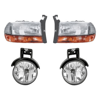 Pacific Best® - 4-Piece Kit (Driver and Passenger Side Headlights, Driver and Passenger Side Fog Lights) (Standard Line)