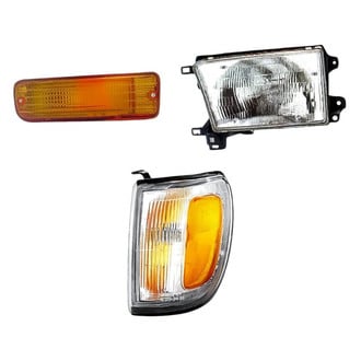 Pacific Best® - 3-Piece Kit (Driver Side Headlight, Driver Side Turn Signal/Corner Light, Driver Side Turn Signal/Parking Light) (Standard Line)