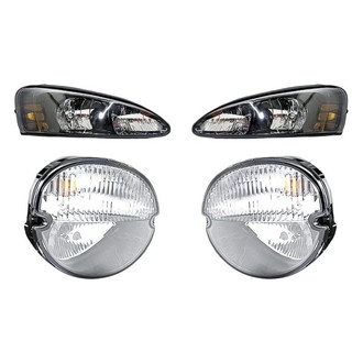 Pacific Best® - 4-Piece Kit (Driver and Passenger Side Headlights, Driver and Passenger Side Fog Lights) (Standard Line)