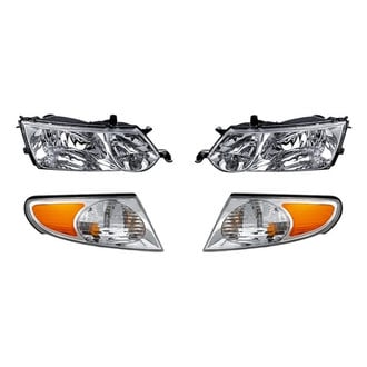 Pacific Best® - 4-Piece Kit (Driver and Passenger Side Headlights, Driver and Passenger Side Turn Signal/Corner Lights) (Standard Line)
