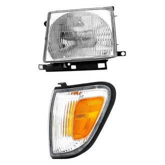 Pacific Best® - 2-Piece Kit (Driver Side Headlight, Driver Side Turn Signal/Corner Light) (Standard Line)