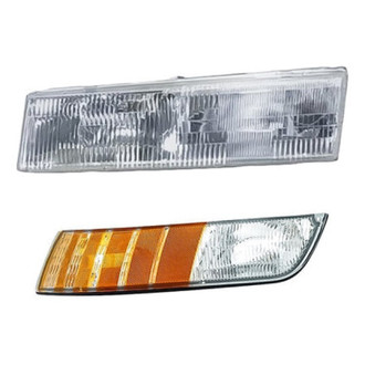 Pacific Best® - 2-Piece Kit (Driver Side Headlight, Driver Side Turn Signal/Corner Light) (Standard Line)