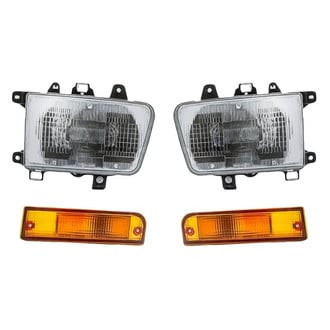 Pacific Best® - 4-Piece Kit (Driver and Passenger Side Headlights, Driver and Passenger Side Turn Signal/Parking Lights) (Standard Line)