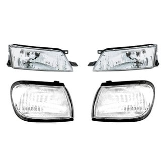 Pacific Best® - 4-Piece Kit (Driver and Passenger Side Headlights, Driver and Passenger Side Turn Signal/Corner Lights) (Standard Line)