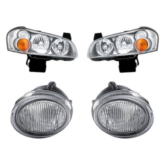 Pacific Best® - 4-Piece Kit (Driver and Passenger Side Headlights, Driver and Passenger Side Fog Lights) (Standard Line)