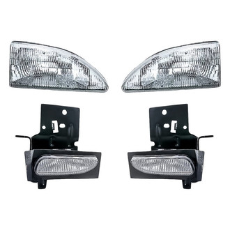 Pacific Best® - 4-Piece Kit (Driver and Passenger Side Headlights, Driver and Passenger Side Fog Lights) (Standard Line)