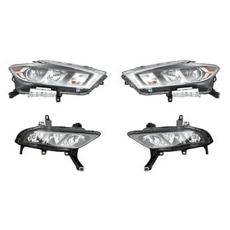 Pacific Best® - 4-Piece Kit (Driver and Passenger Side Headlights, Driver and Passenger Side Fog Lights) (Standard Line)