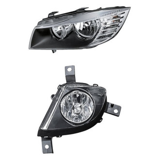 Pacific Best® - 2-Piece Kit (Driver Side Headlight, Driver Side Fog Light) (Standard Line)