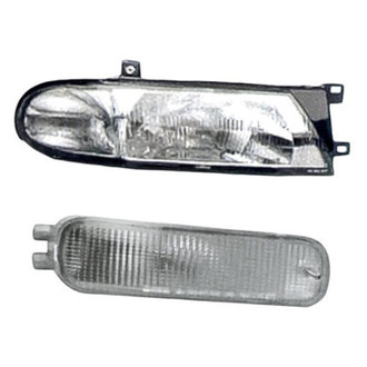 Pacific Best® - 2-Piece Kit (Passenger Side Headlight, Passenger Side Turn Signal/Parking Light) (Standard Line)