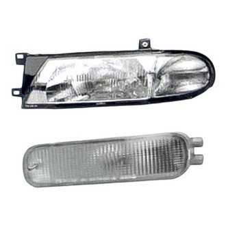Pacific Best® - 2-Piece Kit (Driver Side Headlight, Driver Side Turn Signal/Parking Light) (Standard Line)