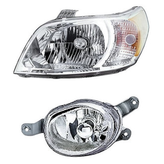 Pacific Best® - 2-Piece Kit (Driver Side Headlight, Driver Side Fog Light) (Standard Line)