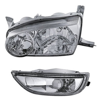 Pacific Best® - 2-Piece Kit (Driver Side Headlight, Driver Side Fog Light) (Standard Line)