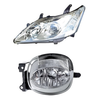 Pacific Best® - 2-Piece Kit (Driver Side Headlight, Driver Side Fog Light) (Standard Line)