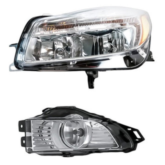 Pacific Best® - 2-Piece Kit (Driver Side Headlight, Driver Side Fog Light) (Standard Line)