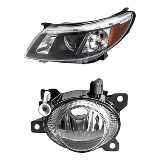 Pacific Best® - 2-Piece Kit (Driver Side Headlight, Driver Side Fog Light) (Standard Line)
