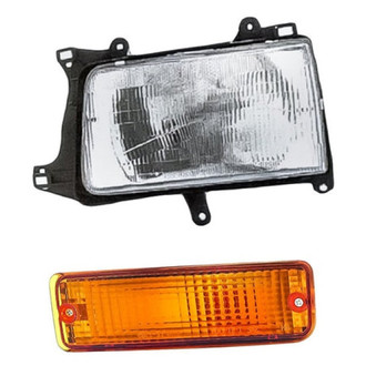 Pacific Best® - 2-Piece Kit (Driver Side Headlight, Driver Side Turn Signal/Parking Light) (Standard Line)