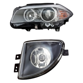 Pacific Best® - 2-Piece Kit (Driver Side Headlight, Driver Side Fog Light) (Standard Line)