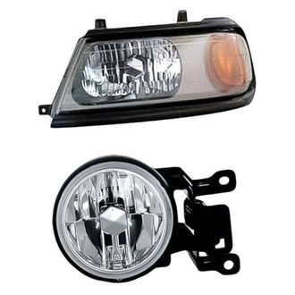 Pacific Best® - 2-Piece Kit (Driver Side Headlight, Driver Side Fog Light) (Standard Line)