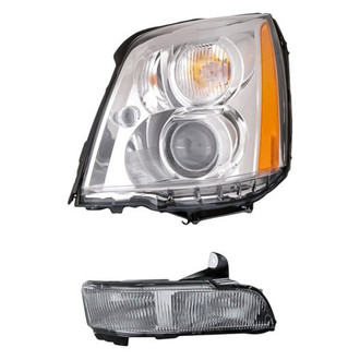 Pacific Best® - 2-Piece Kit (Driver Side Headlight, Driver Side Fog Light) (Standard Line)