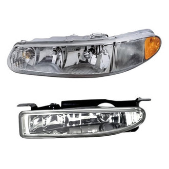Pacific Best® - 2-Piece Kit (Driver Side Headlight, Driver Side Fog Light) (Standard Line)