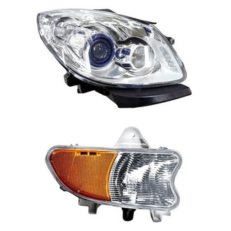 Pacific Best® - 2-Piece Kit (Passenger Side Headlight, Passenger Side DRL/Turn Signal Light) (Standard Line)